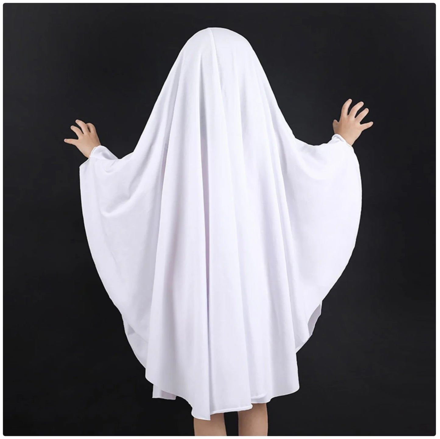 Kids Halloween Ghost Cloak Costume - Spooky & Comfortable Cape for Children