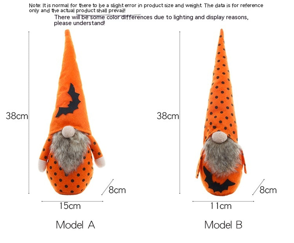 Halloween Rudolf Bat Old Man Doll