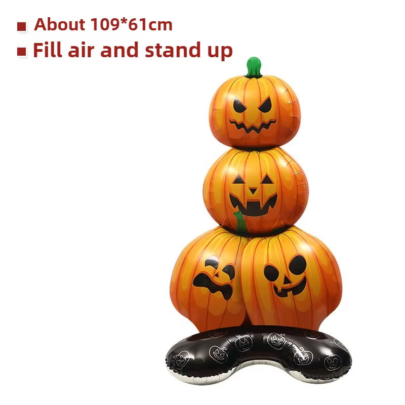 Halloween Shaped Inflatable Balloons Spooky Holiday Decor Props for Bar Mall Event Party Atmosphere Decoration Supplies