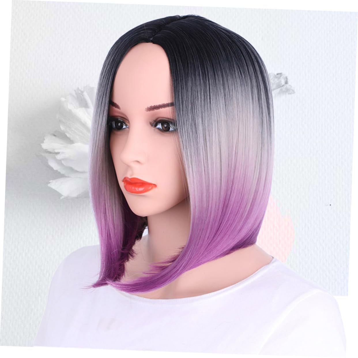 Damen Bob Perücke Mit Farbverlauf Synthetische Haarperücke Für Cosplay Party Und Alltag Hitzebeständig Atmungsaktiv Bequem Und Natürlich Aussehend Für Verschiedene Anlässe