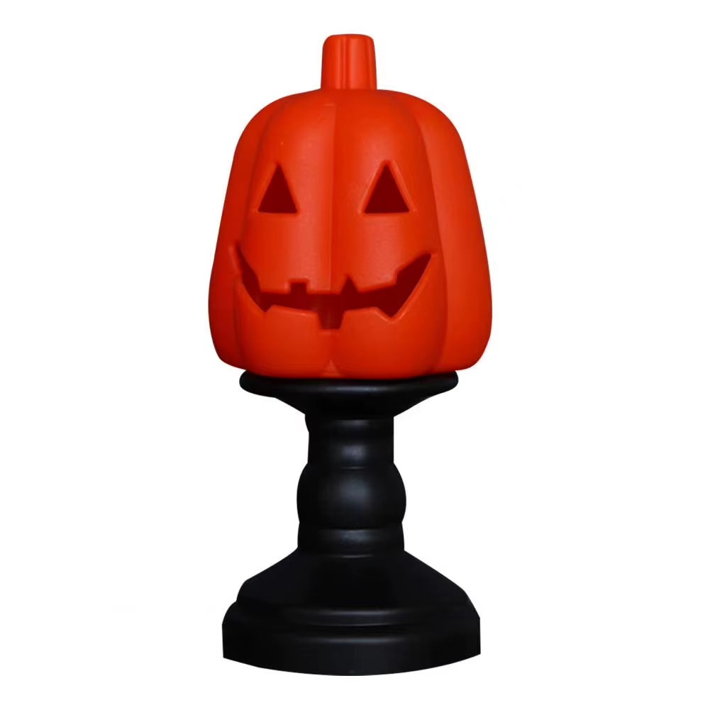 Small Halloween Pumpkin Lantern Creative Electronic Candle Light Spooky Atmosphere Night Light Ornament Funny Party Supplies
