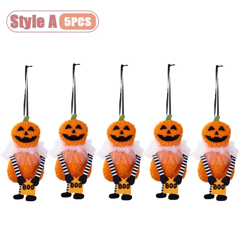 1-10PCS Halloween Hanging Decoration Pumpkin Ghost Cat Skeleton Wall Decor for Indoor Party Home Holiday Scene Arrangement