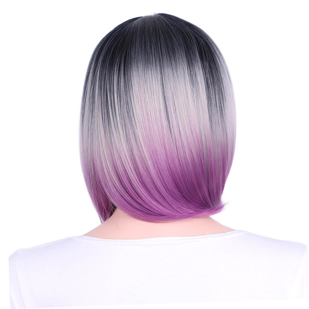 Damen Bob Perücke Mit Farbverlauf Synthetische Haarperücke Für Cosplay Party Und Alltag Hitzebeständig Atmungsaktiv Bequem Und Natürlich Aussehend Für Verschiedene Anlässe