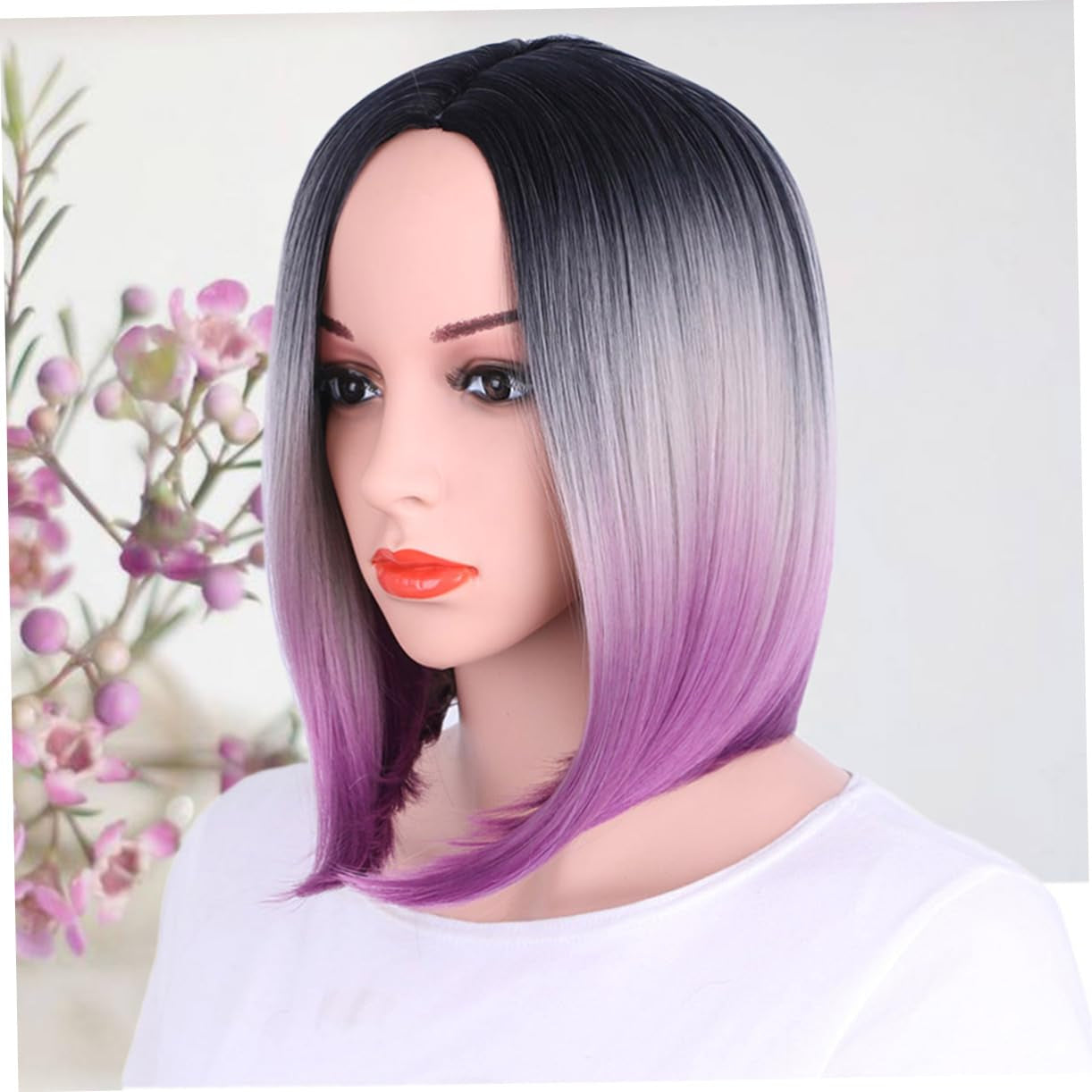 Damen Bob Perücke Mit Farbverlauf Synthetische Haarperücke Für Cosplay Party Und Alltag Hitzebeständig Atmungsaktiv Bequem Und Natürlich Aussehend Für Verschiedene Anlässe