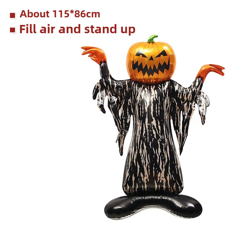 Halloween Shaped Inflatable Balloons Spooky Holiday Decor Props for Bar Mall Event Party Atmosphere Decoration Supplies
