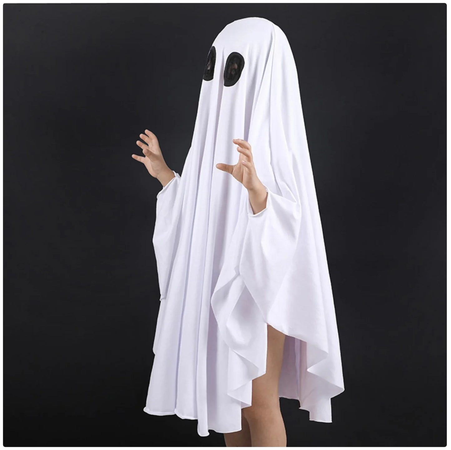 Kids Halloween Ghost Cloak Costume - Spooky & Comfortable Cape for Children