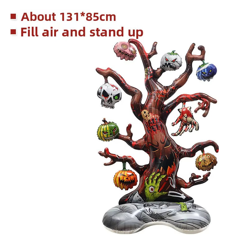 Halloween Shaped Inflatable Balloons Spooky Holiday Decor Props for Bar Mall Event Party Atmosphere Decoration Supplies