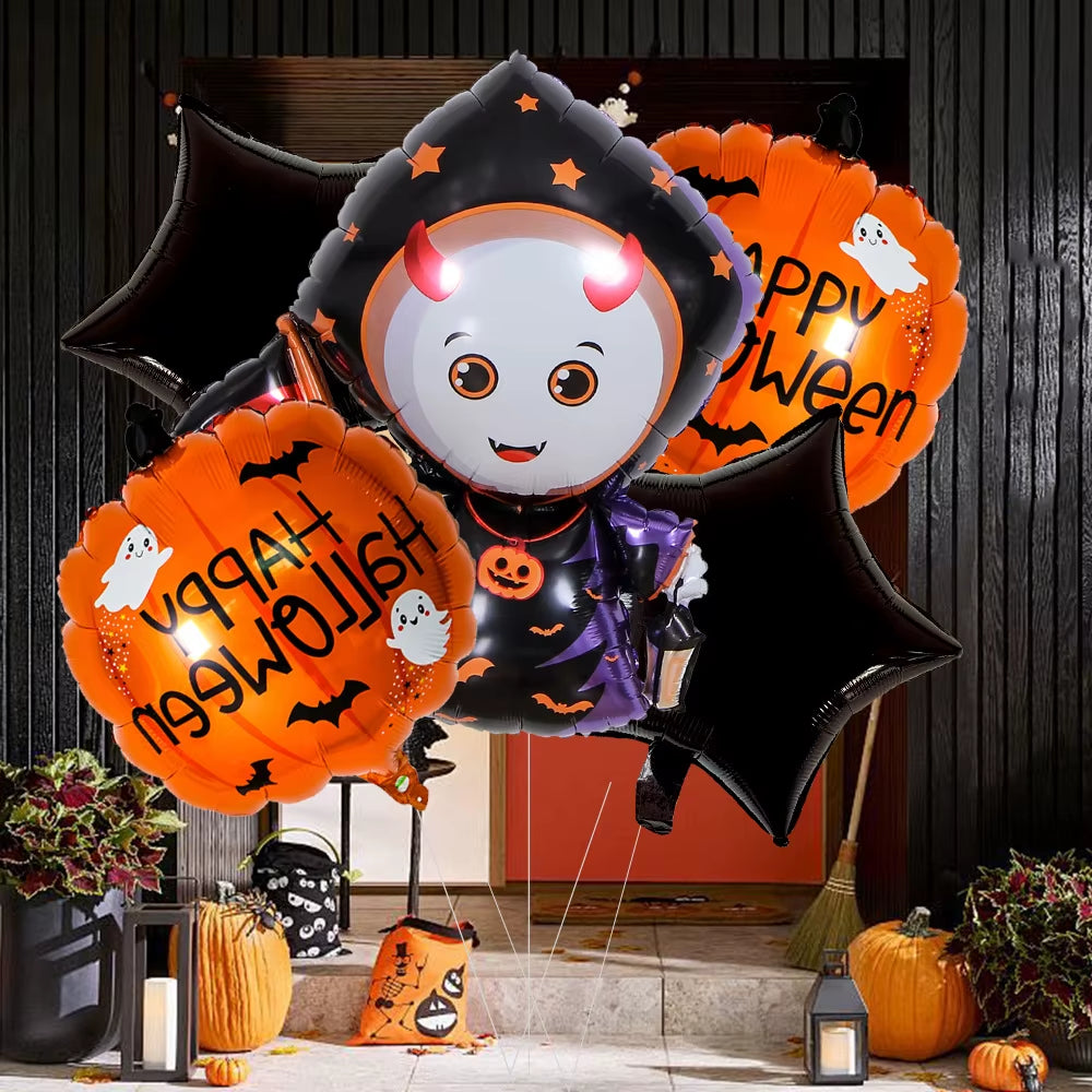 Halloween Shaped Inflatable Balloons Spooky Holiday Decor Props for Bar Mall Event Party Atmosphere Decoration Supplies