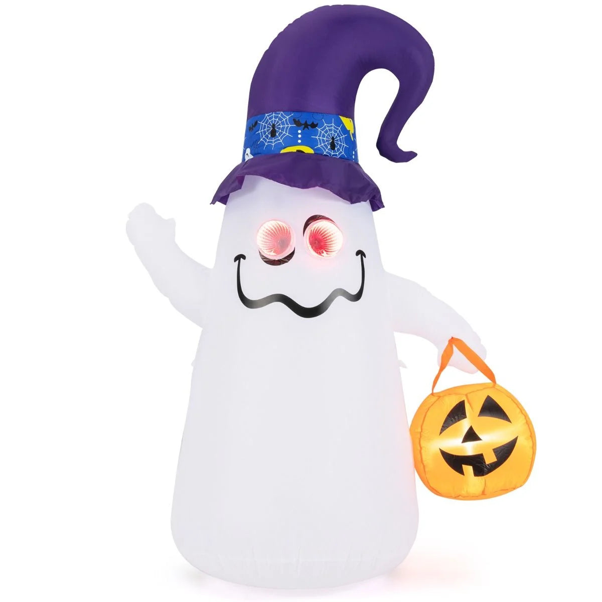 180CM LED Aufblasbarer Halloween-Geist Mit Kürbis Outdoor Schreckliche Dekogeist Halloween Deko
