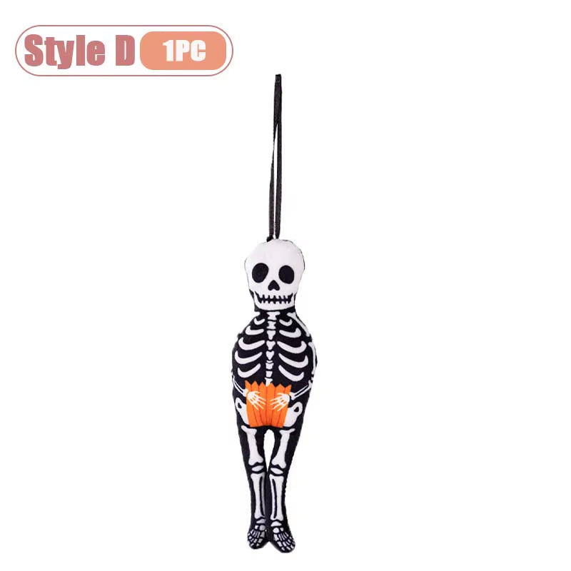 1-10PCS Halloween Hanging Decoration Pumpkin Ghost Cat Skeleton Wall Decor for Indoor Party Home Holiday Scene Arrangement
