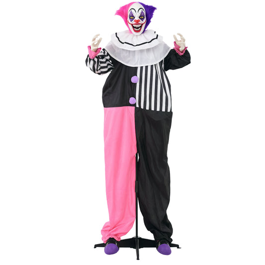 Halloween Dekoration 173 Cm Grusel-Clown Mit Led-Lichter, Soundfunktion