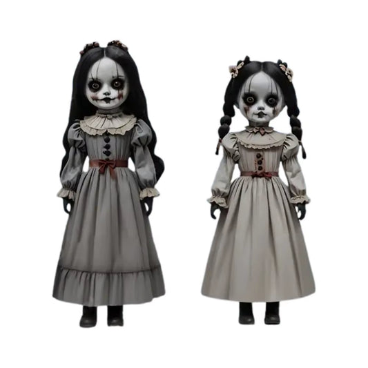2Pcs 60Cm Scary Doll Girls Horror Decor Halloween Decoration to Insert Large Ghost Doll Outdoor Yard Decoration Scary Props