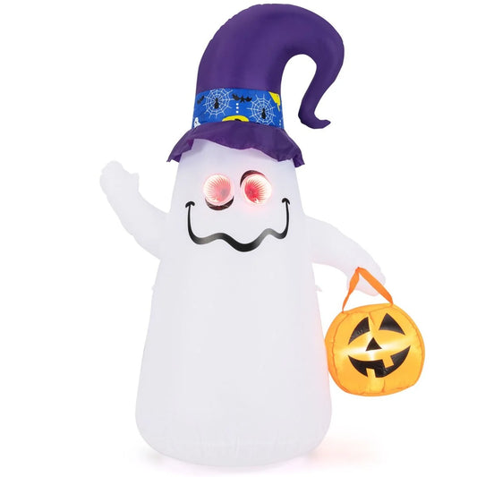 180CM LED Aufblasbarer Halloween-Geist Mit Kürbis Outdoor Schreckliche Dekogeist Halloween Deko