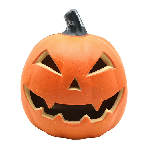 Halloween LED Pumpkin Lantern Decor Jack O Lantern Glowing Pumpkin Decor Lighted Pumpkin Ghost Festival Park Indoor Garden Decor